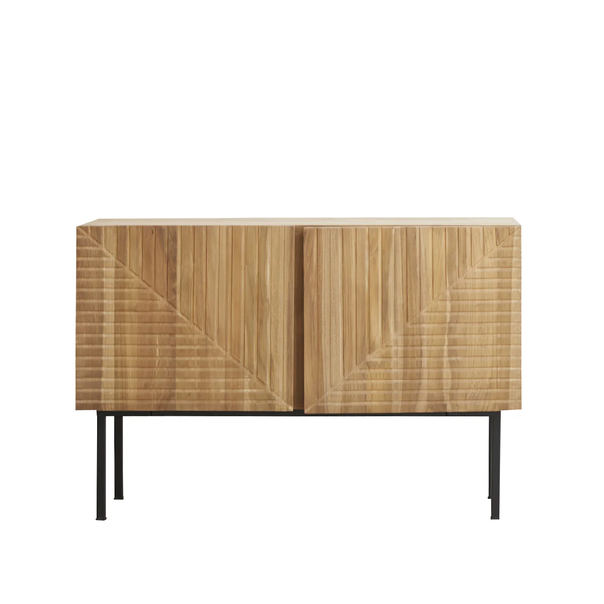 Aparador de teca maciza 120 cm - Image 2