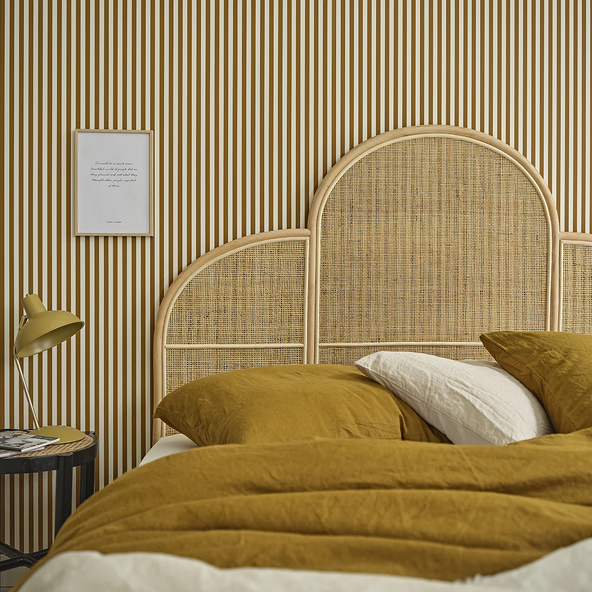 Cabecero de ratán y rejilla 160 cm - Image 3
