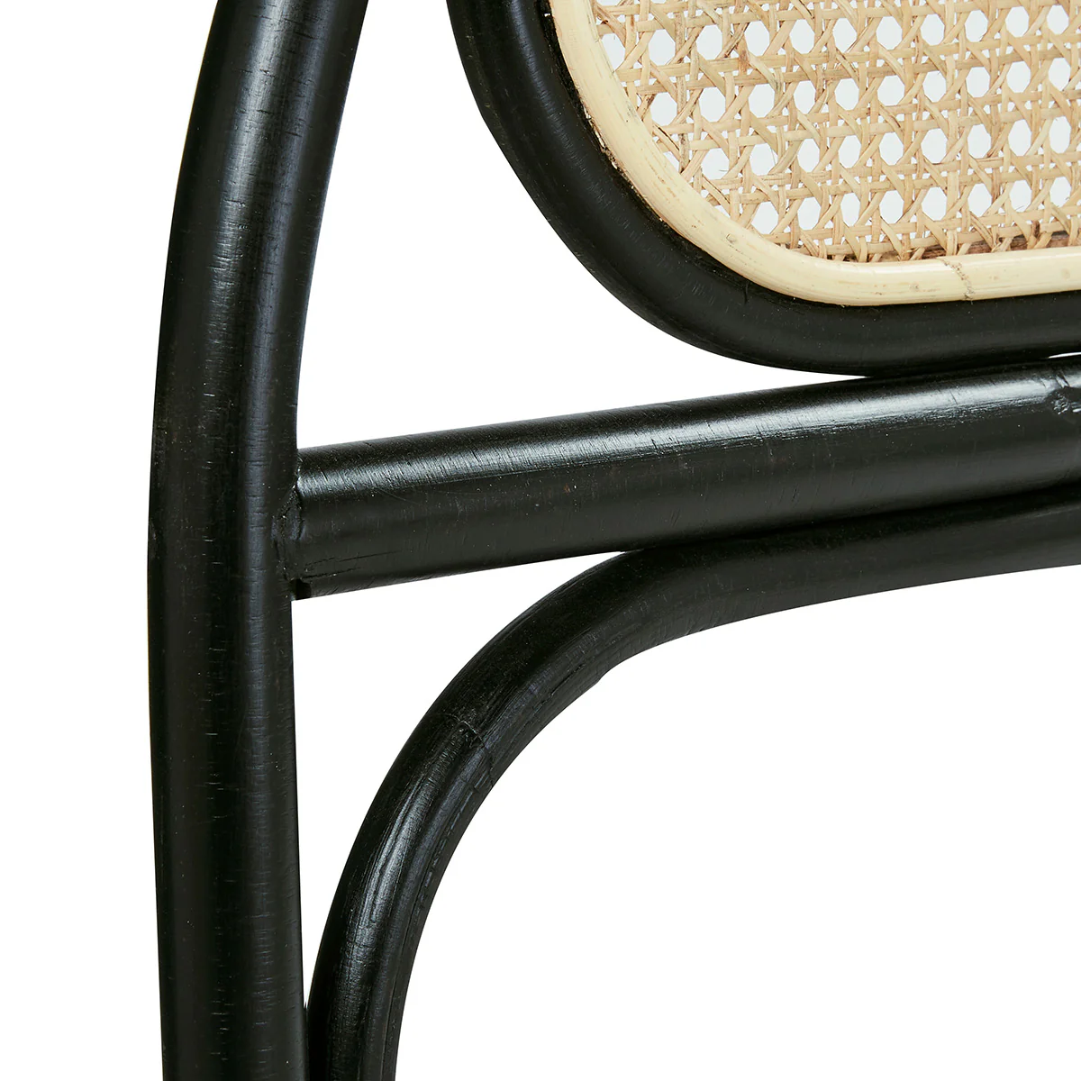 Cabecero de rejilla y ratán negro 160 cm - Image 6