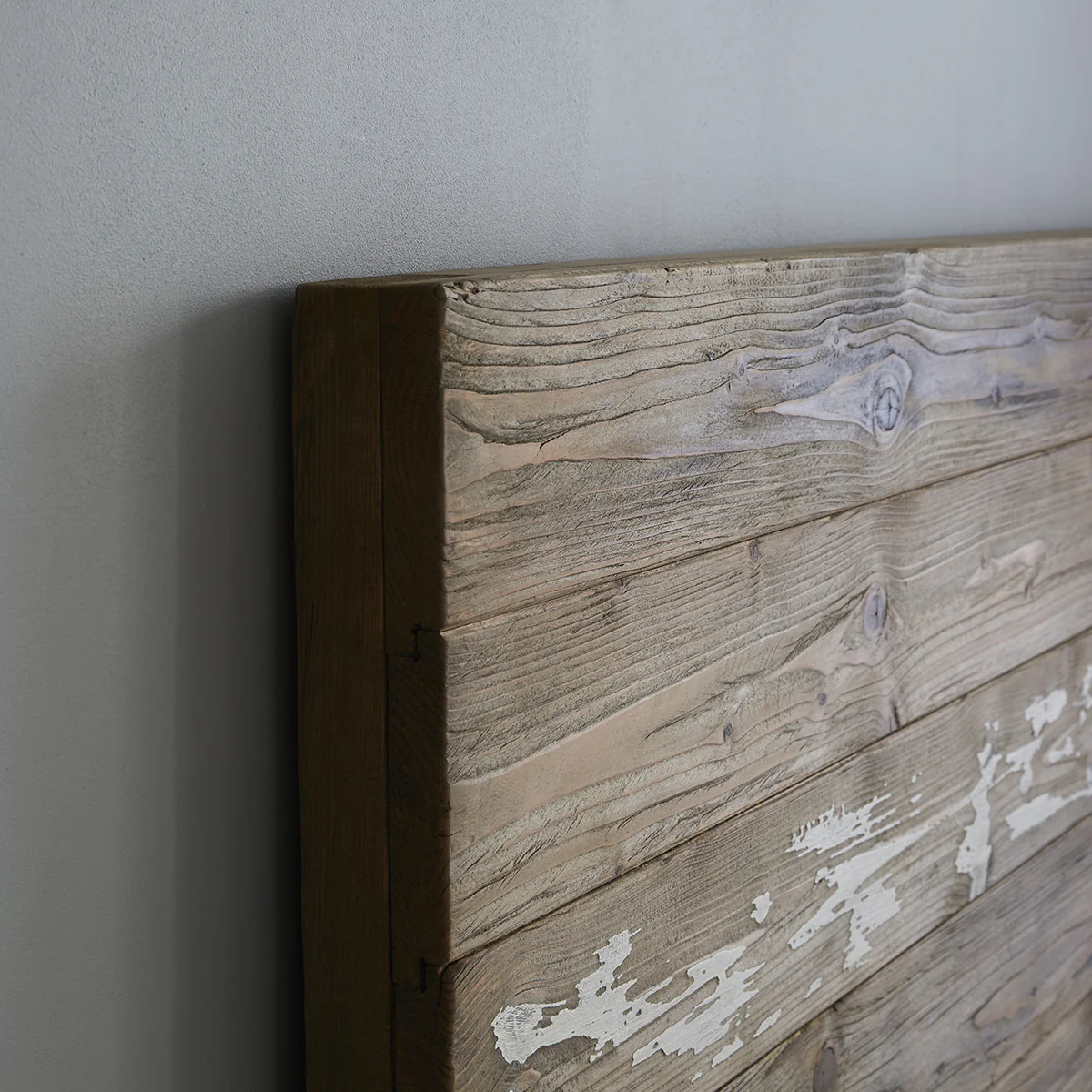 Cama de madera maciza reciclada 160 cm con somier - Image 3