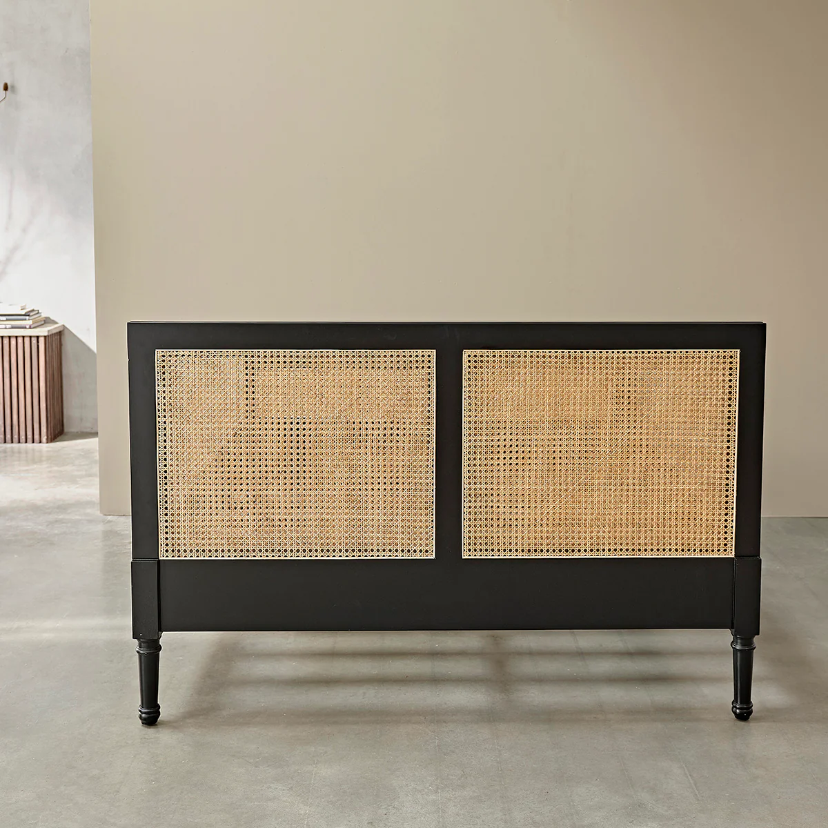 Cama de caoba maciza y rejilla de 160 cm con somier - Image 6