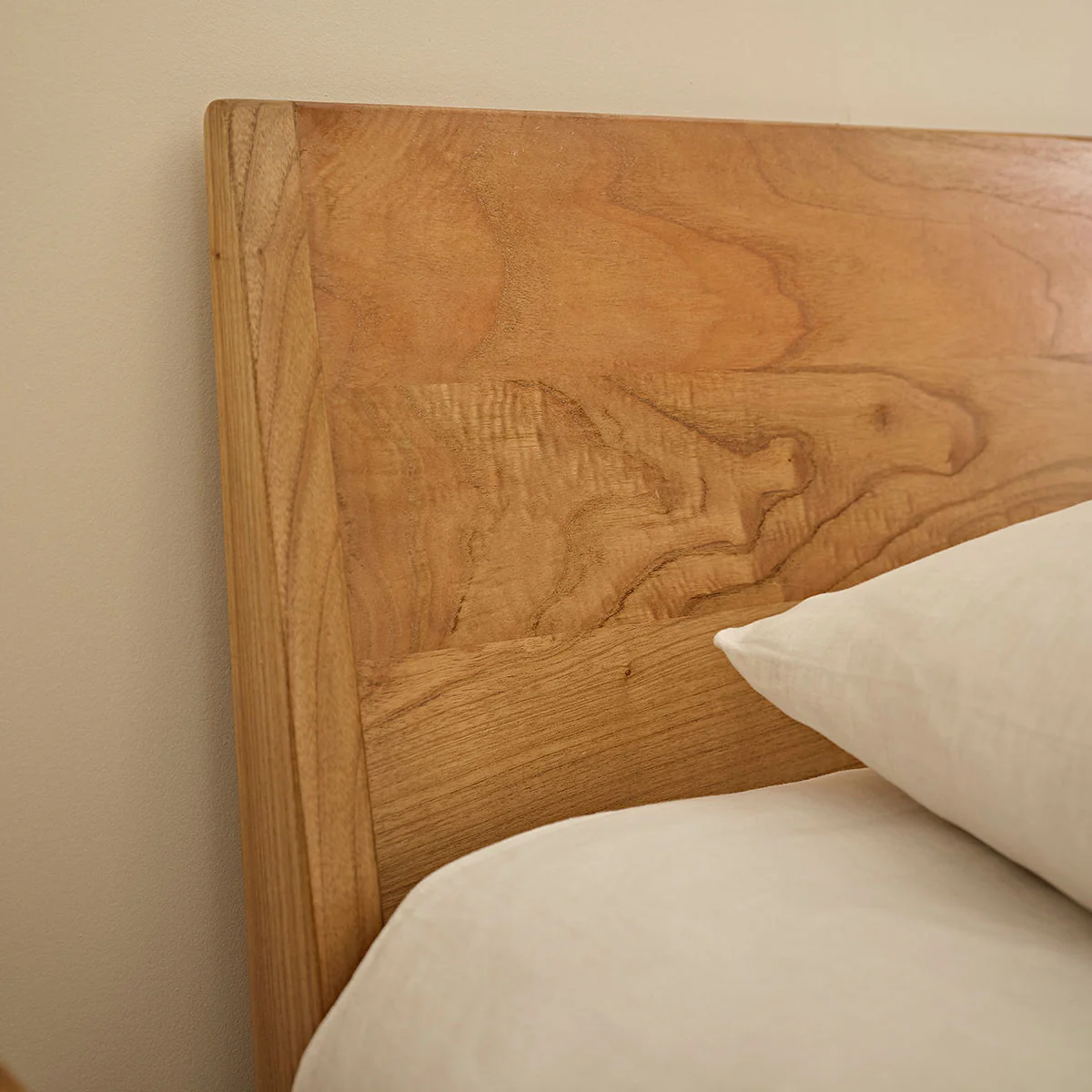 Cama de mindi macizo 160 cm con somier - Image 4