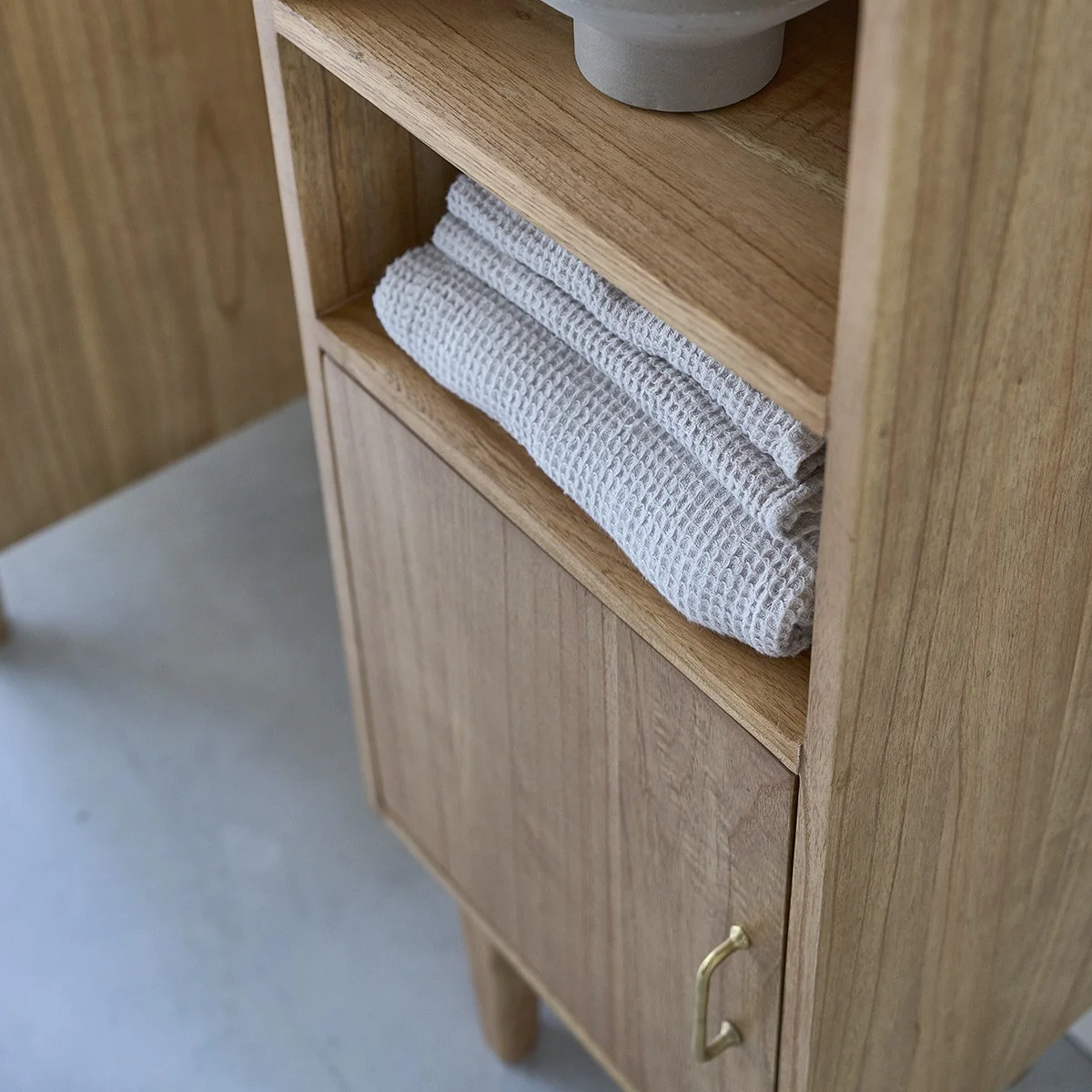 Columna de baño de mindi macizo 150 cm - Image 4