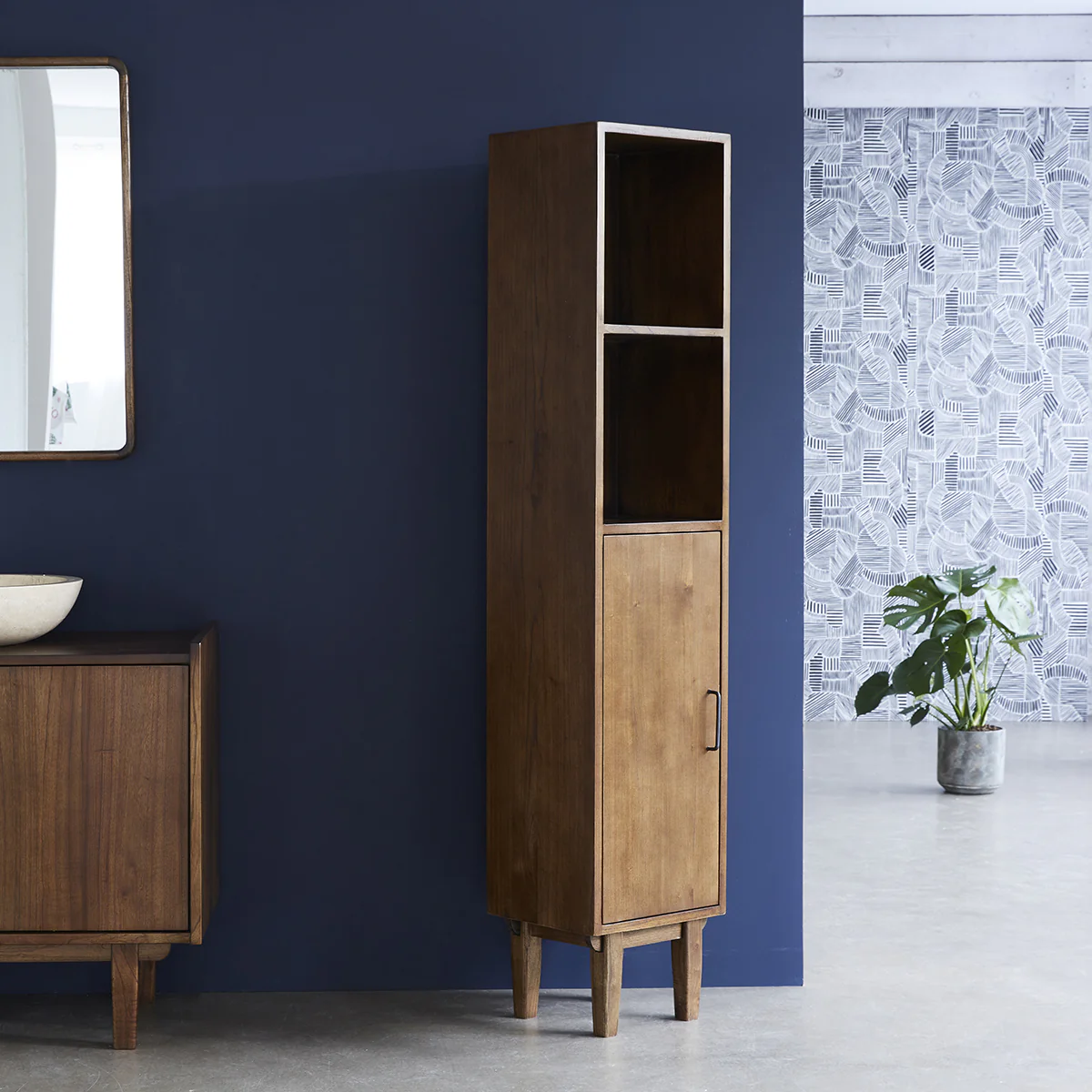 Columna de baño de mindi macizo 170 cm - Image 3