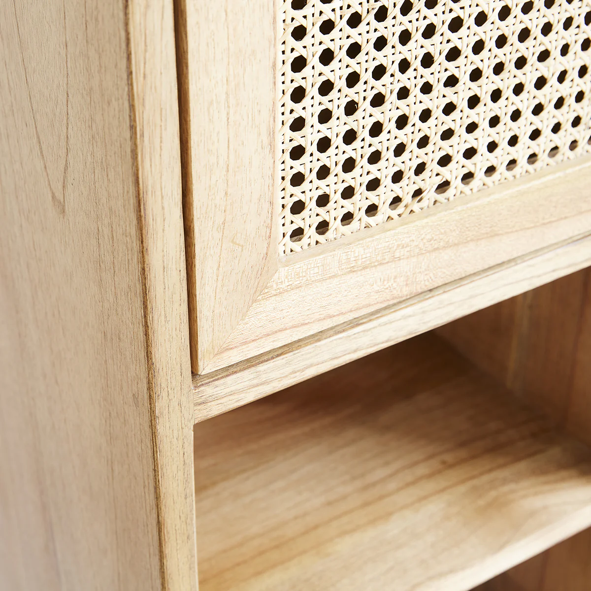 Columna de baño de mindi macizo y rejilla 150 cm - Image 6