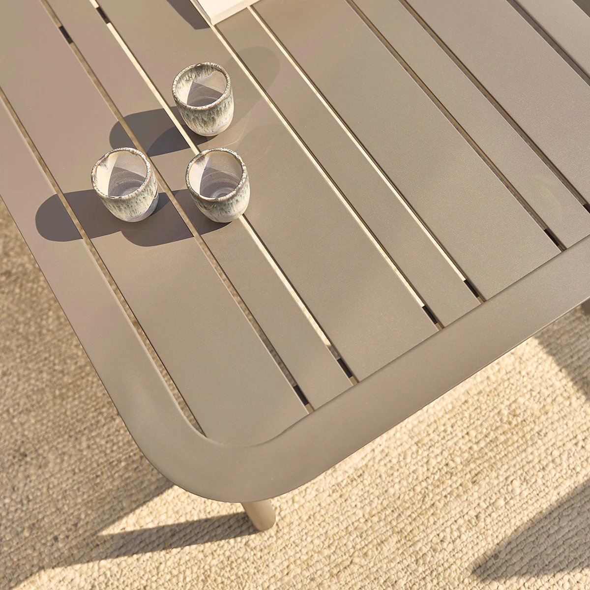 Conjunto de muebles de jardín bajo de aluminio - Image 9