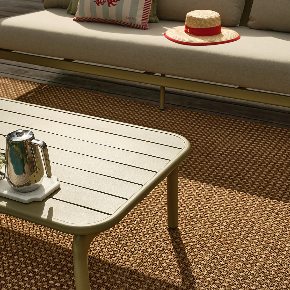 Conjunto de muebles de jardín bajos de aluminio - Image 3