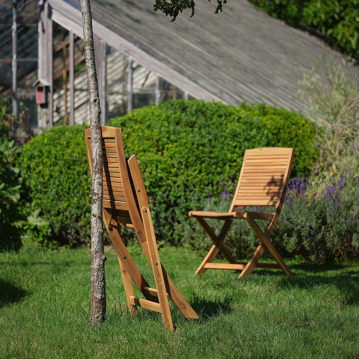Conjunto de jardín de acacia maciza aceitada para 8 personas. - Image 8