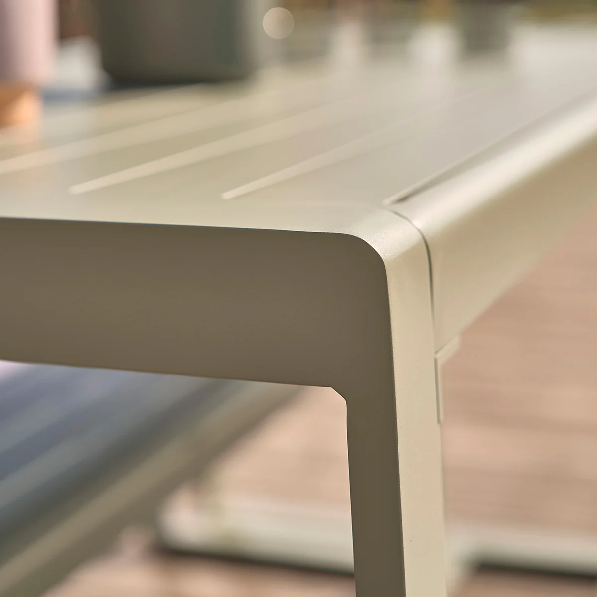 Conjunto de muebles de jardín de aluminio verde para 4/6 pers. - Image 4