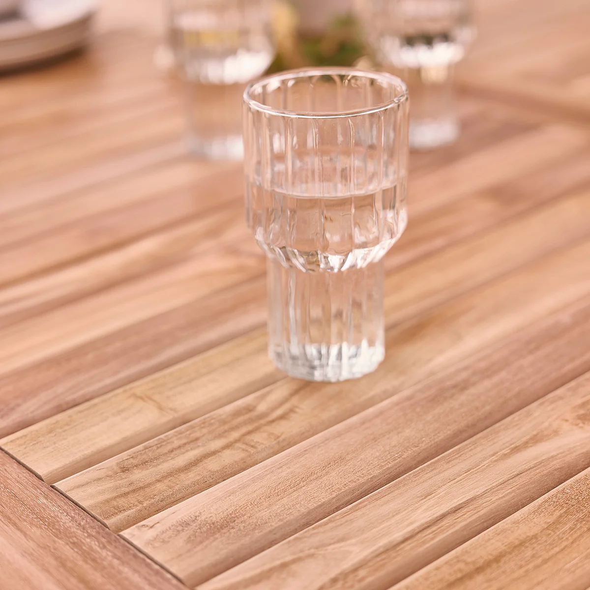 Conjunto de muebles de jardín de teca maciza para 8 personas - Image 4
