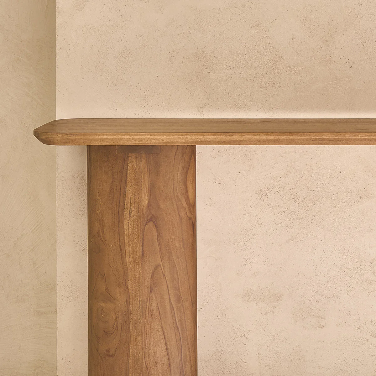 Consola de teca maciza de 120 cm - Image 6