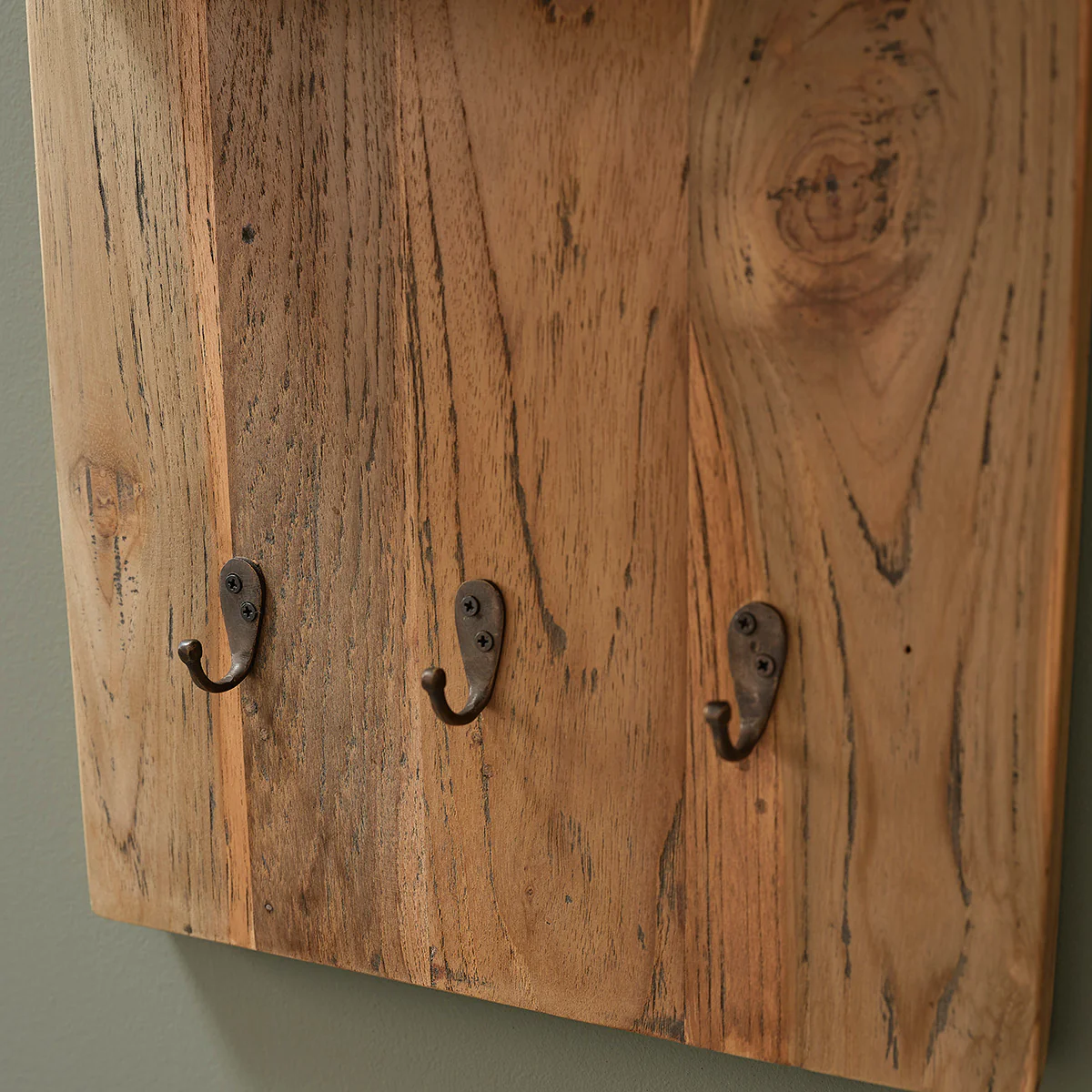 Estantería de pared de teca maciza reciclada 100 - Image 6