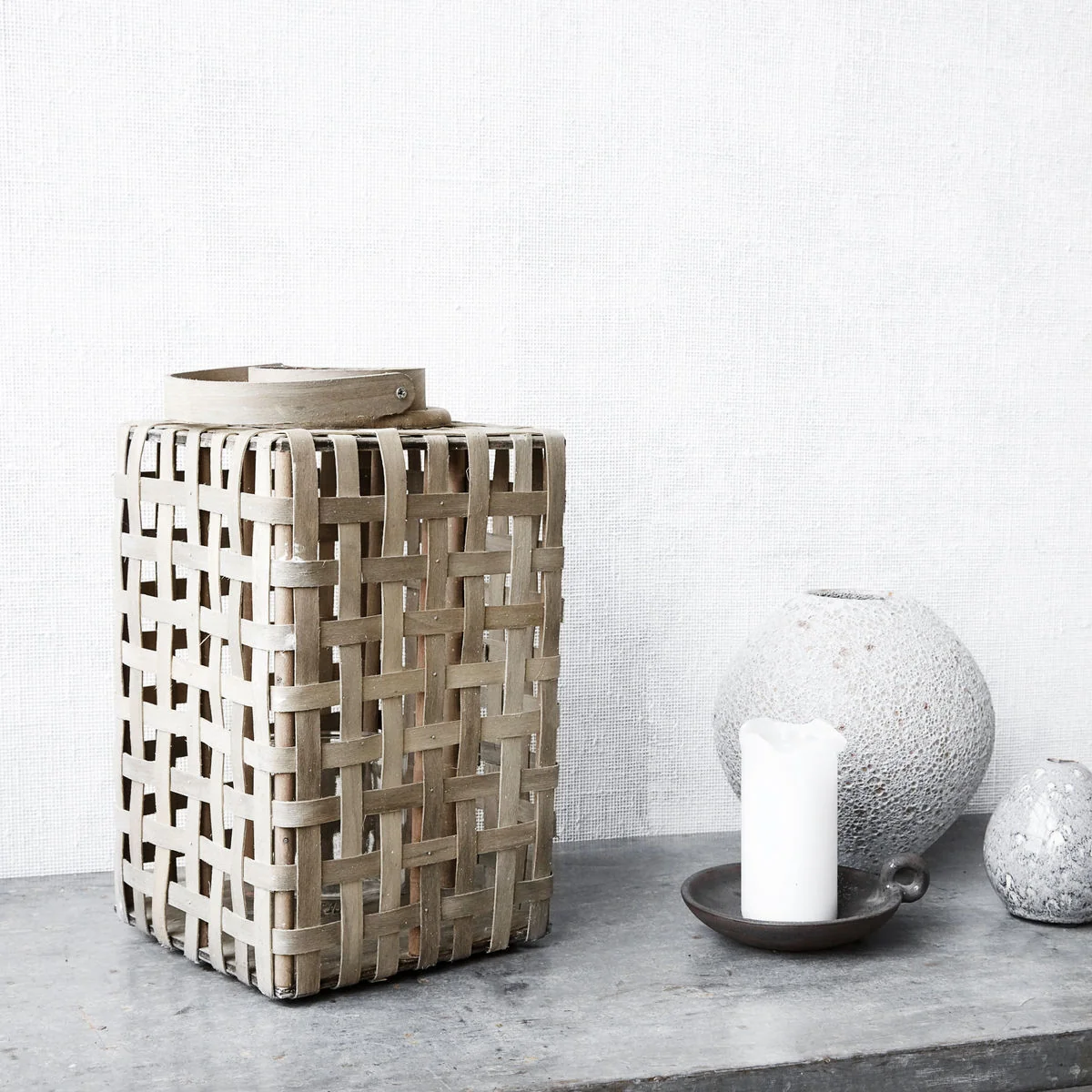 Lanterne bambou et verre