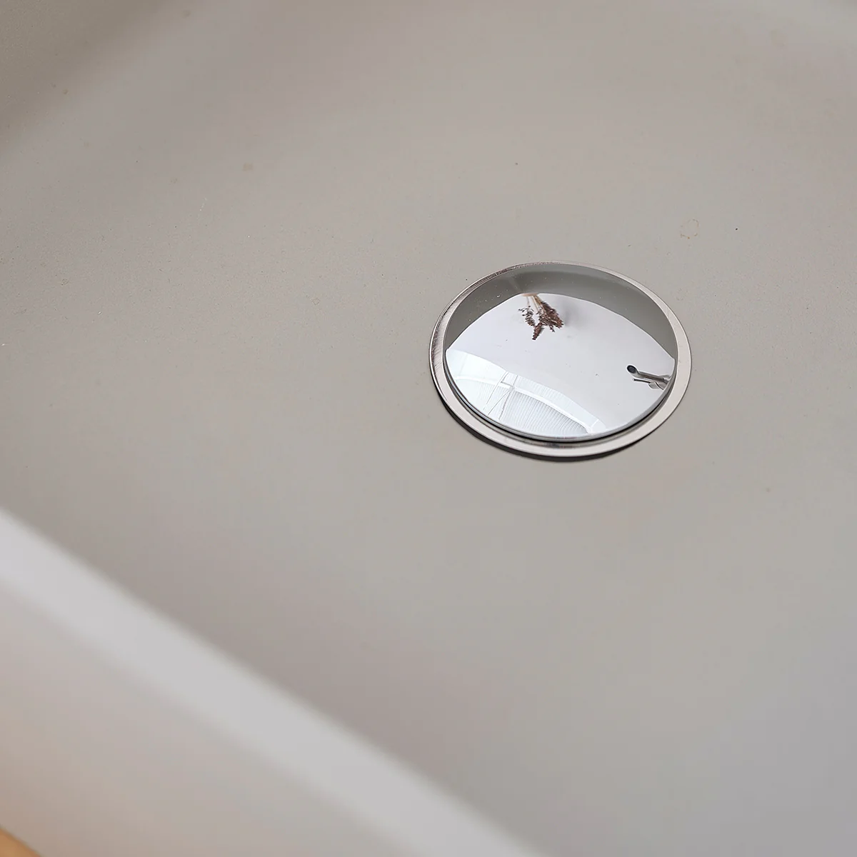 Lavabo de hormigón gris cuadrado 37 cm - Image 5