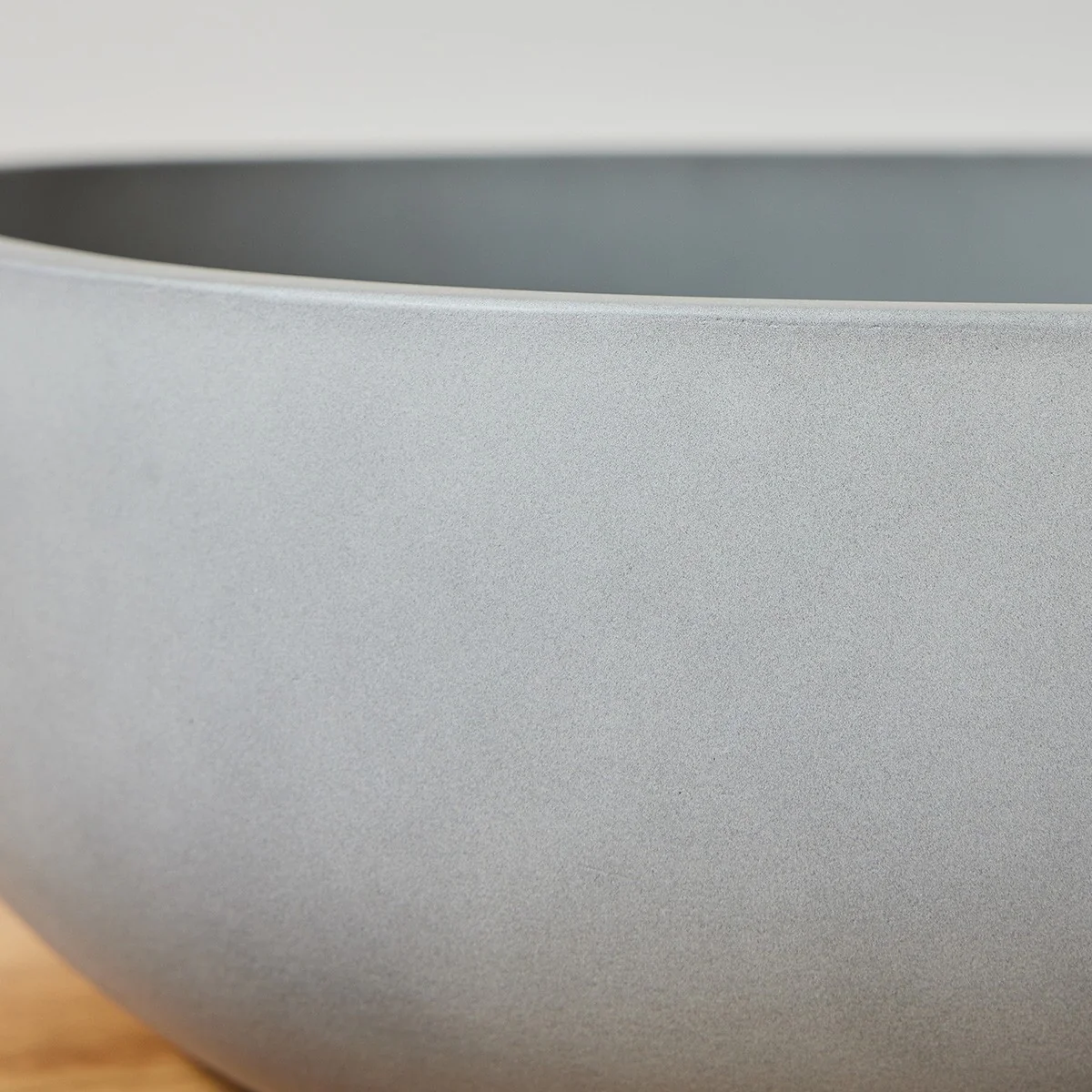 Lavabo de hormigón gris ovalado 50 cm - Image 3