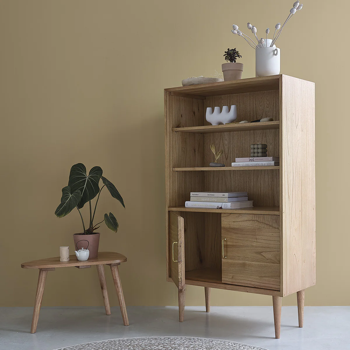 Librería de mindi macizo 85 cm - Image 3