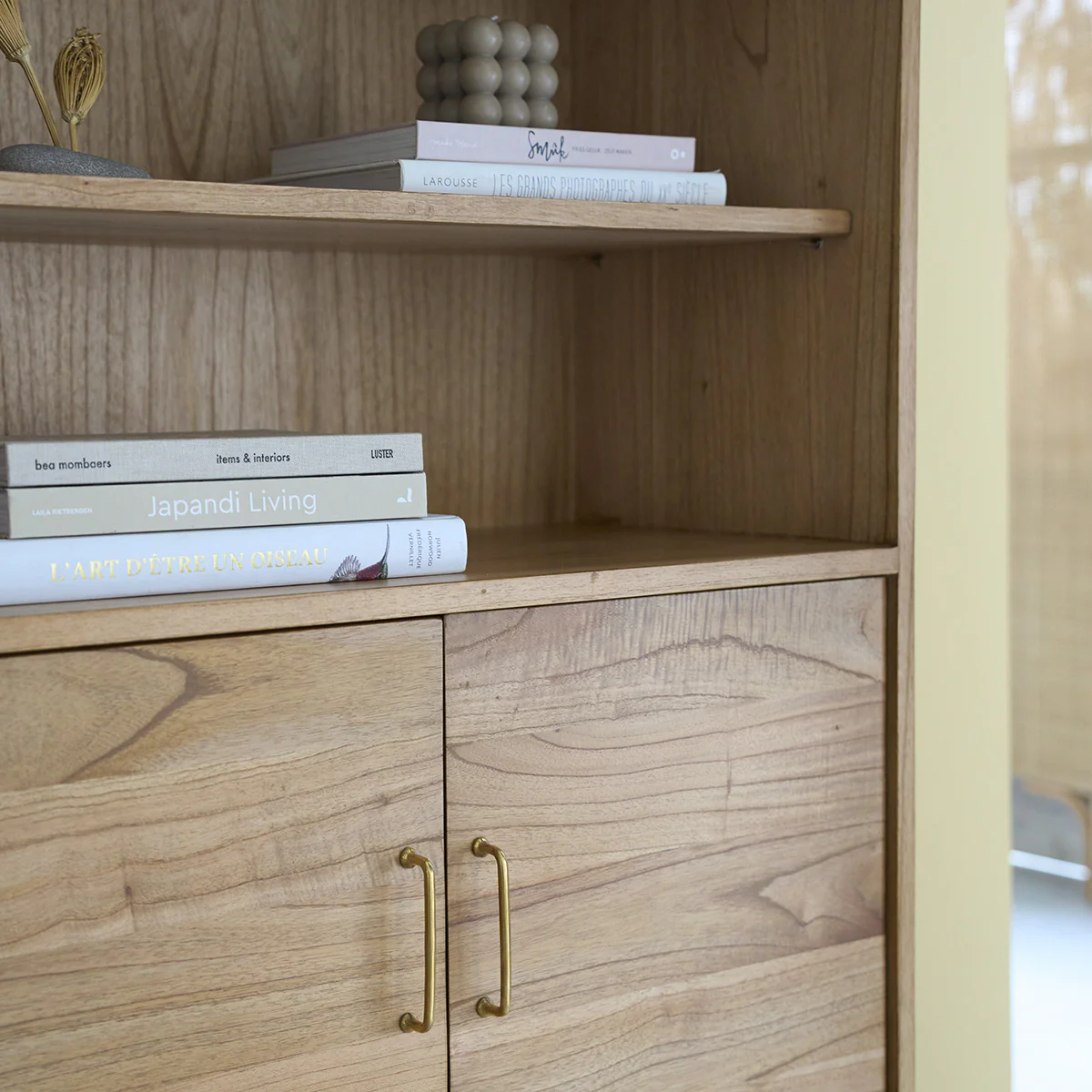 Librería de mindi macizo 85 cm - Image 4