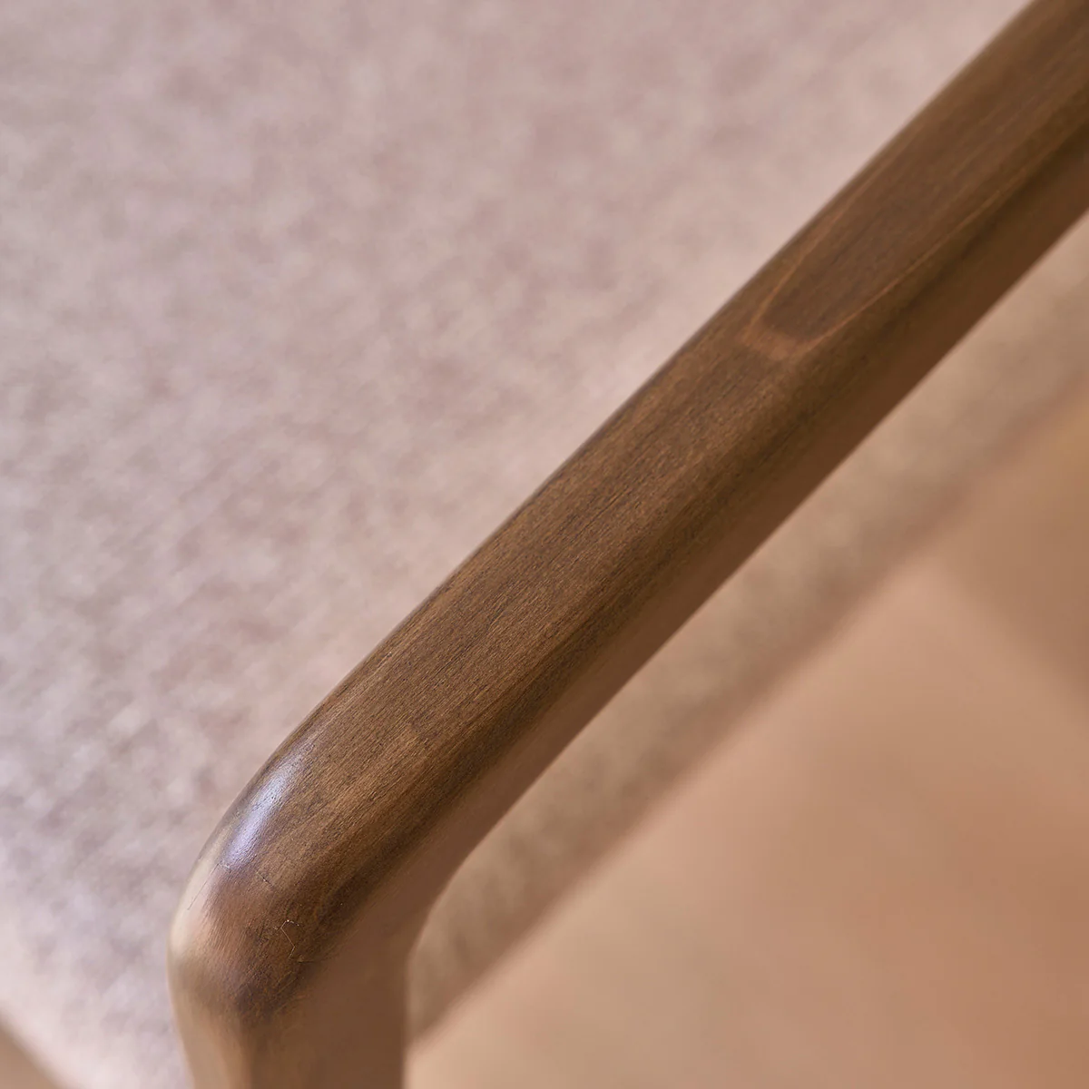 Lote de 2 sillas de madera maciza y tejido con textura beige chiné - Image 6