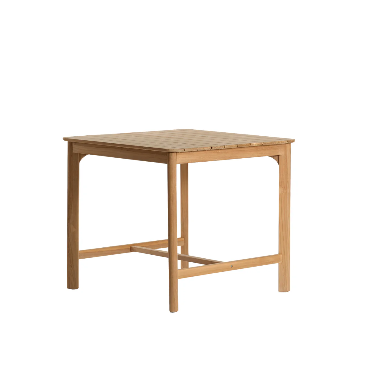 Mesa alta de jardín de teca maciza para 4 personas. - Image 2