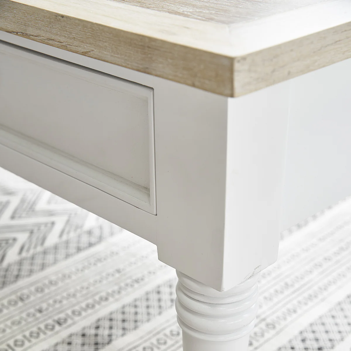 Mesa de centro de caoba maciza 130 cm - Image 4