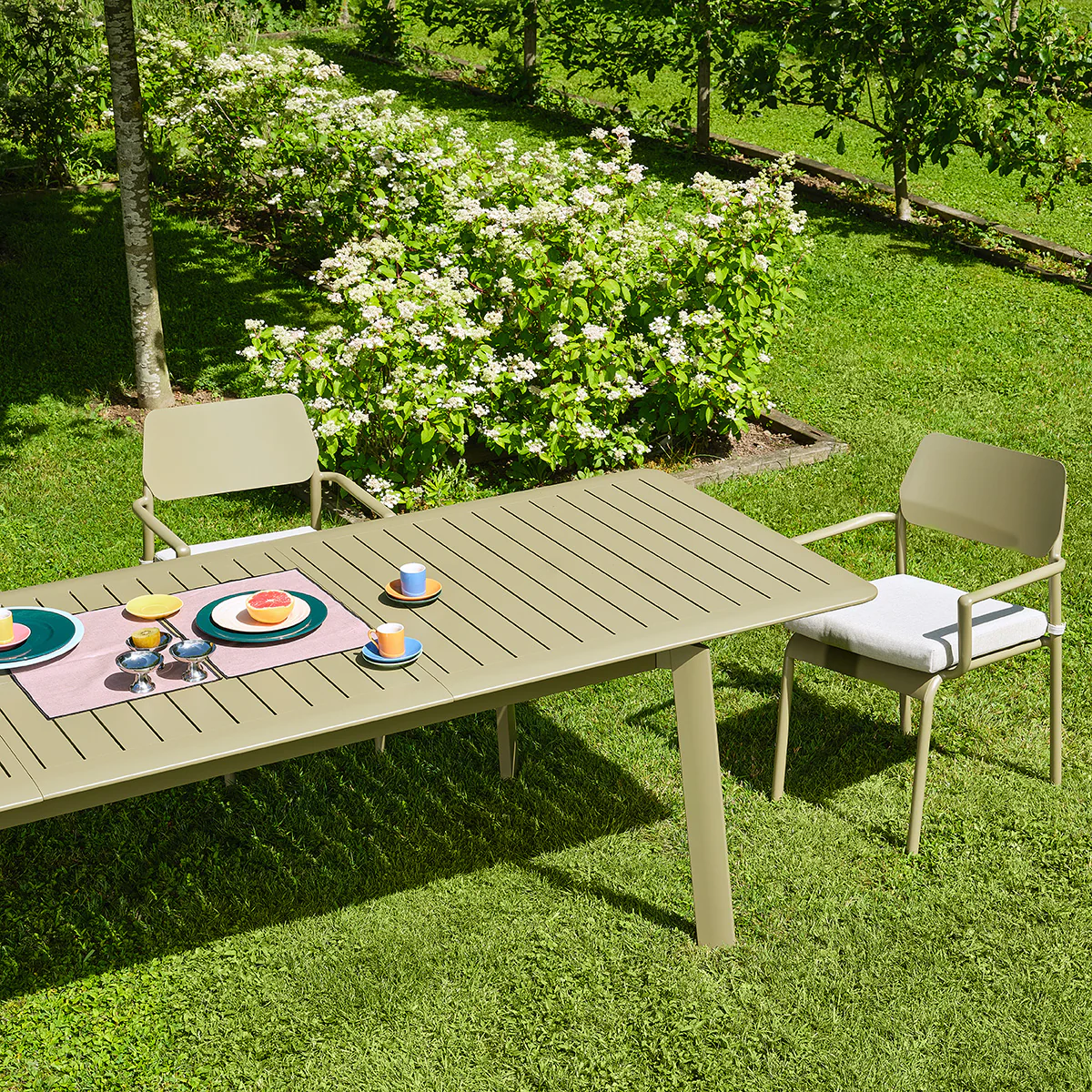 Mesa de jardín extensible de aluminio - Image 4