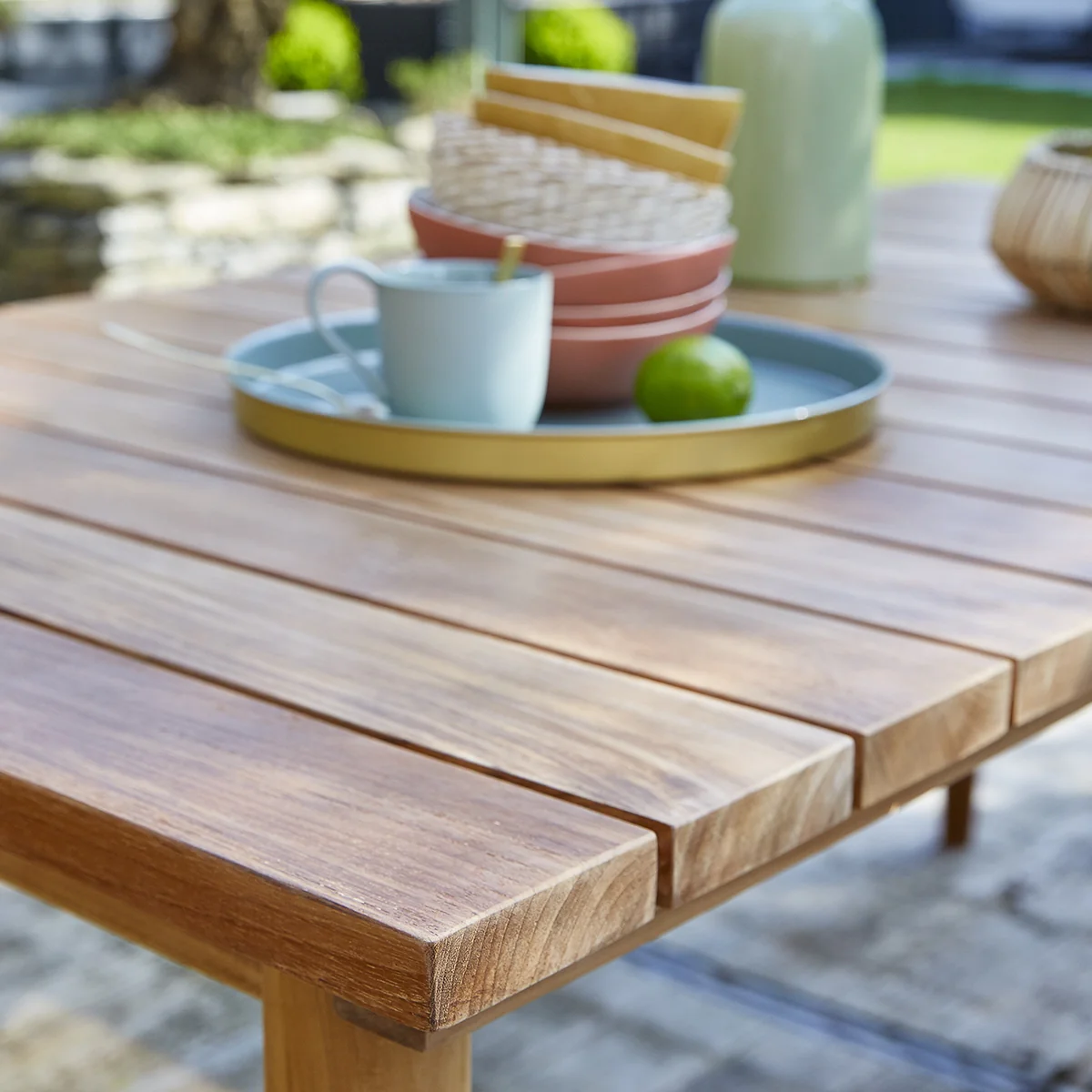 Mesa de jardín de teca maciza 6/8 pers. - Image 4