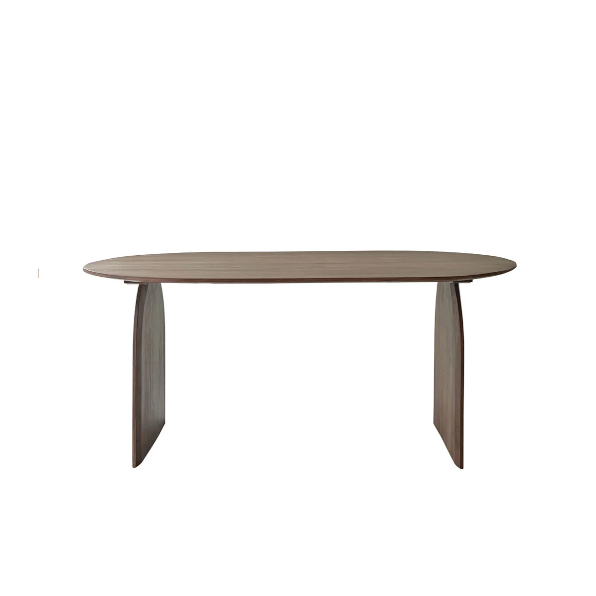 Mesa de mango macizo acabado de nogal para 6/8 pers. - Image 2