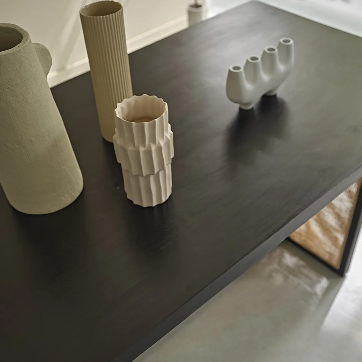 Mesa de mango macizo y rejilla para 6 pers. - Image 4