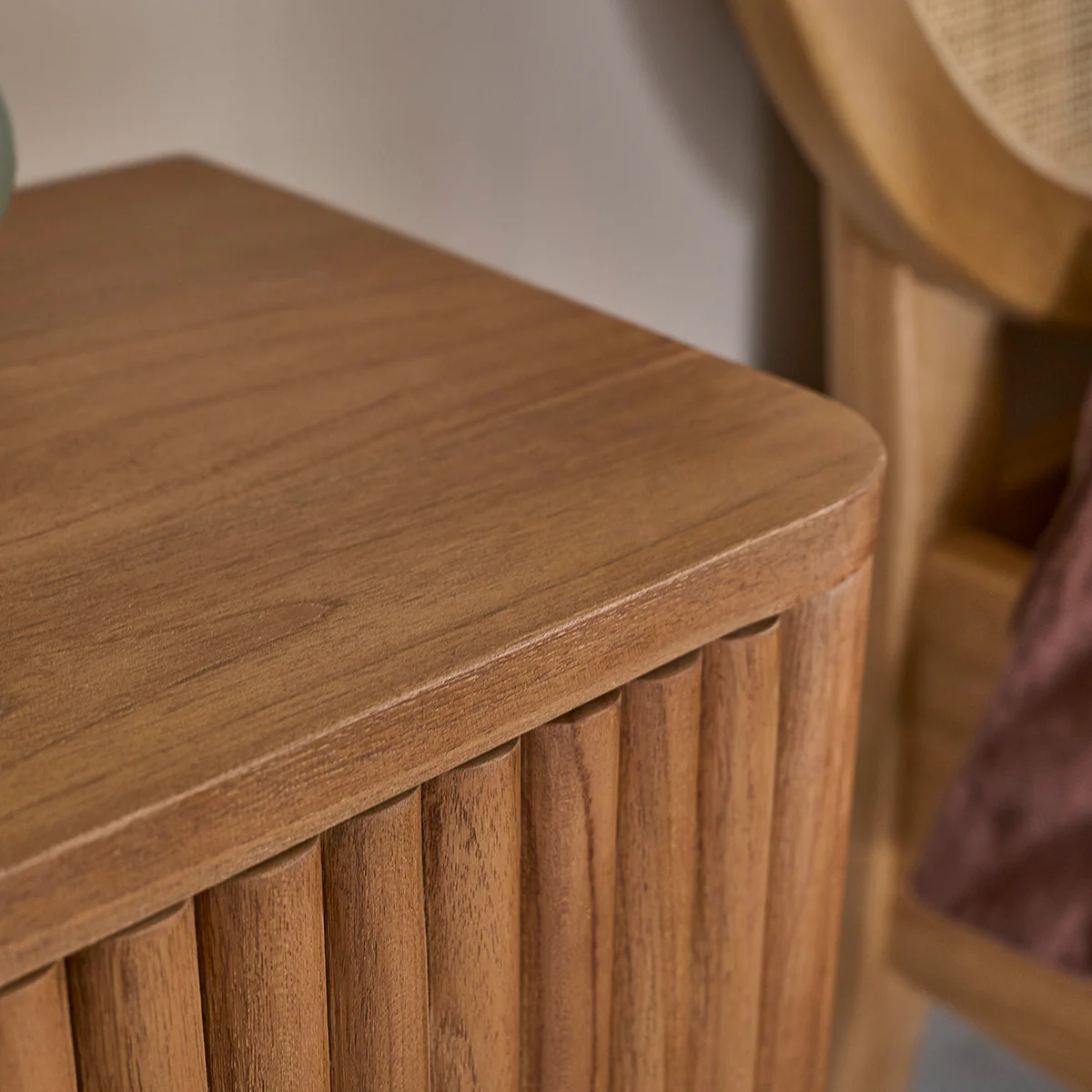 Mesita de noche de madera de teca - Image 5