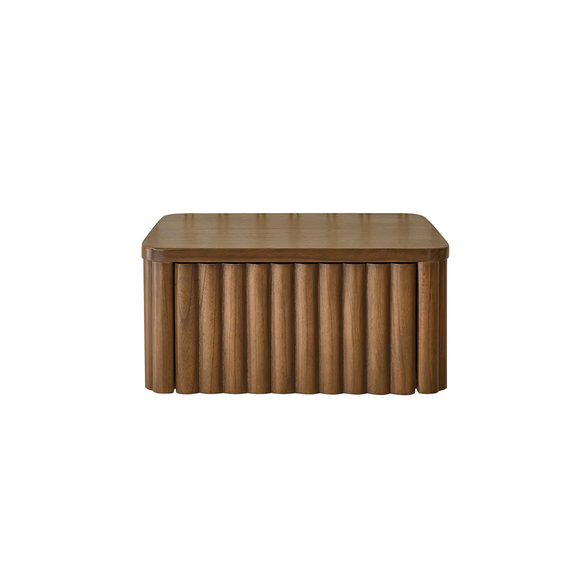 Mesita de noche suspendida de madera de mindi 45 cm - Image 2