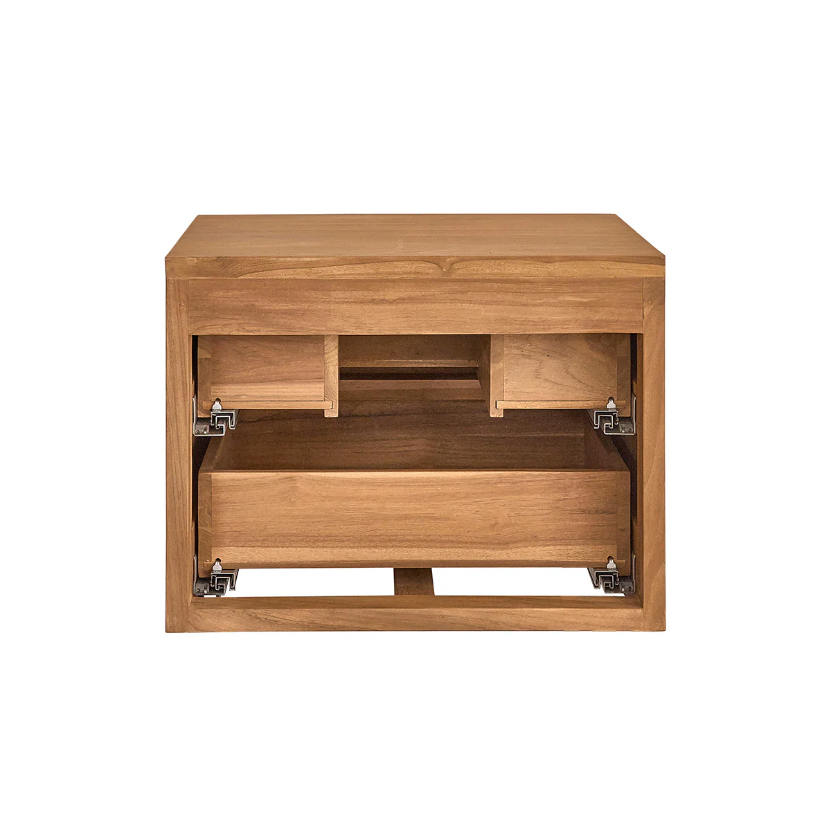 Mueble bajo lavabo suspendido de teca maciza de 60 cm - Image 7