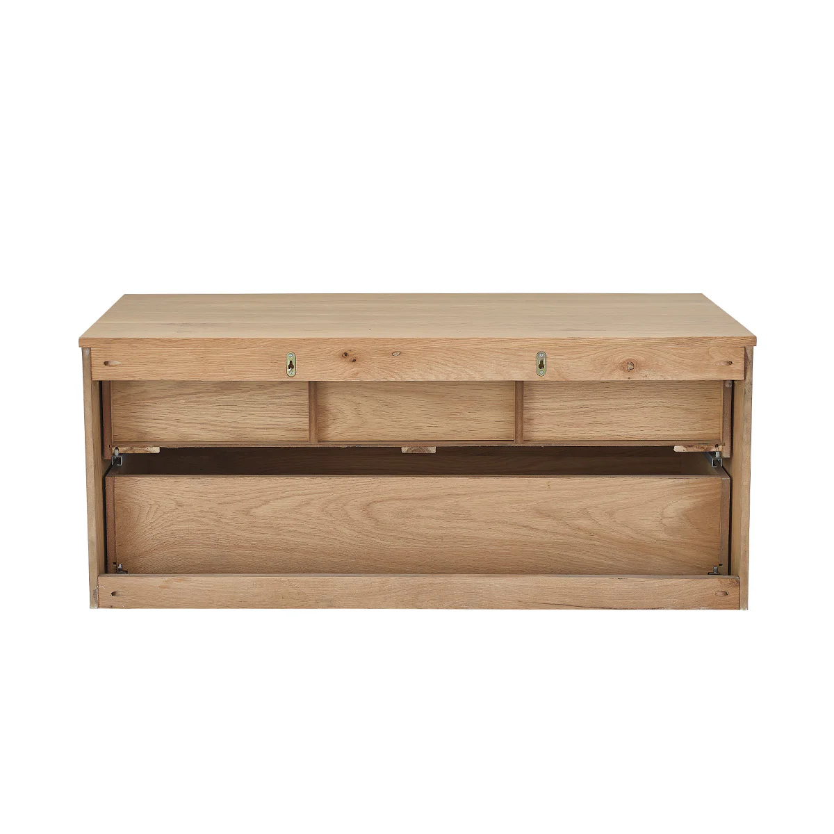 Mueble suspendido para lavabo de roble macizo 120 cm - Image 6