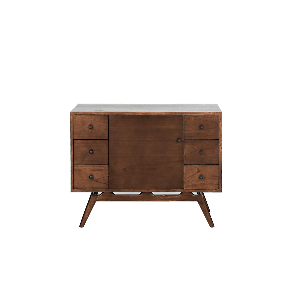 Mueble de baño de mindi macizo 100 cm - Image 2