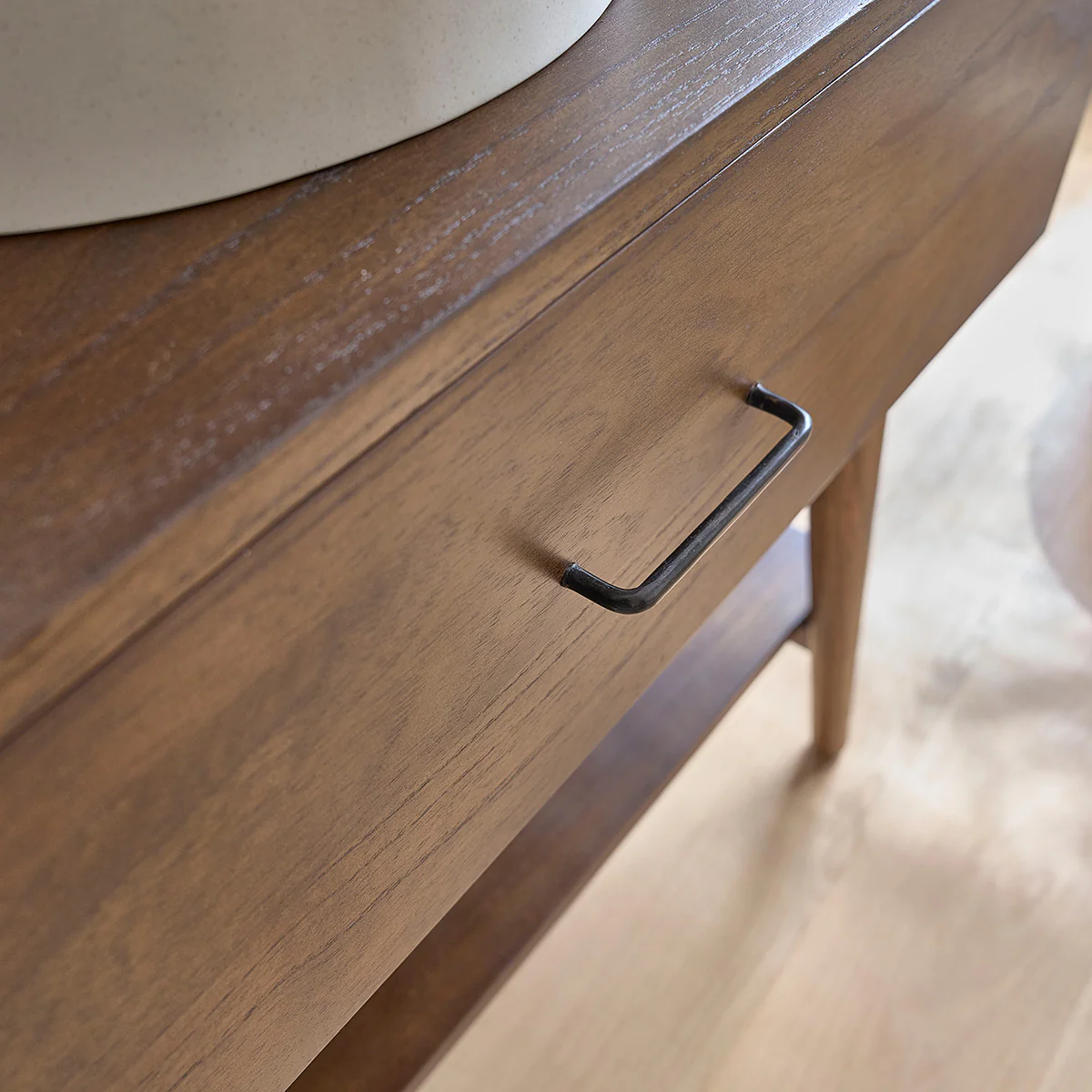 Mueble de baño de mindi macizo 80 cm - Image 5