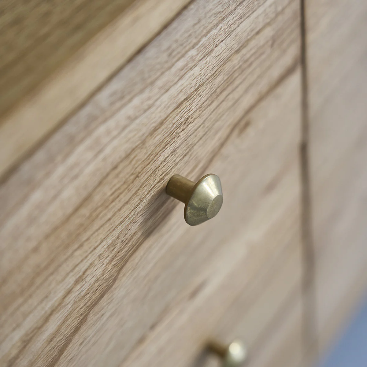 Mueble de lavabo de mindi macizo 100 cm - Image 5