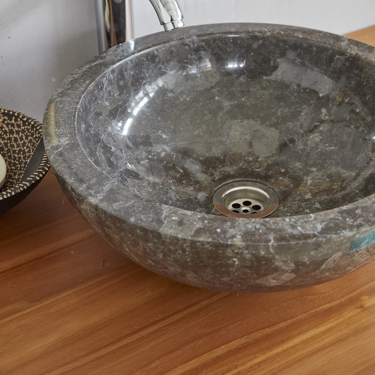 Mueble de lavabo de teca maciza 120 cm - Image 4