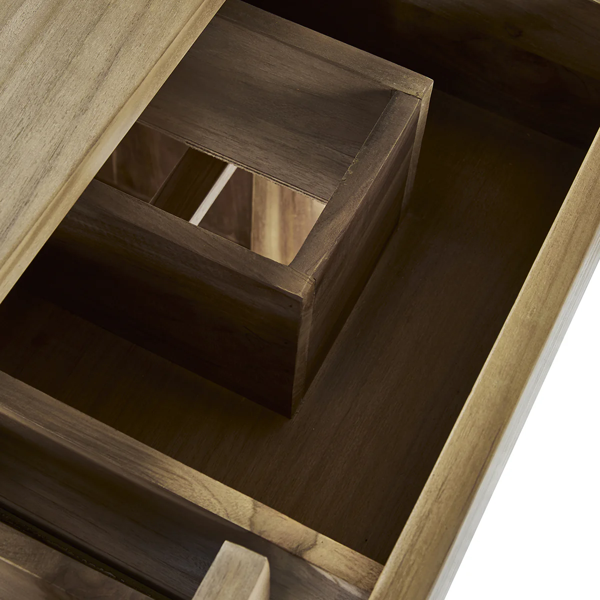 Mueble de lavabo de teca maciza 145 cm - Image 4