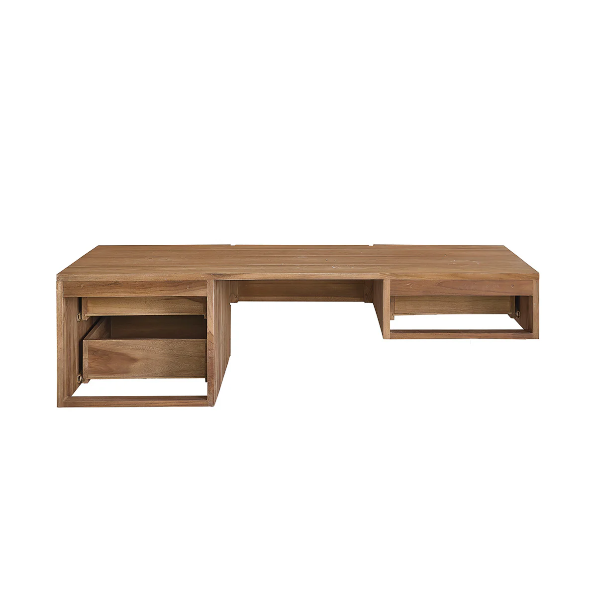 Mueble de lavabo de teca maciza suspendido 145 cm - Image 6