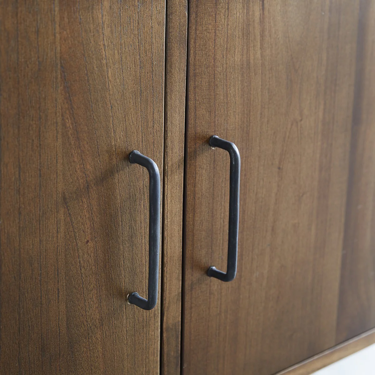 Mueble de baño de mindi macizo 135 cm doble tablero - Image 5
