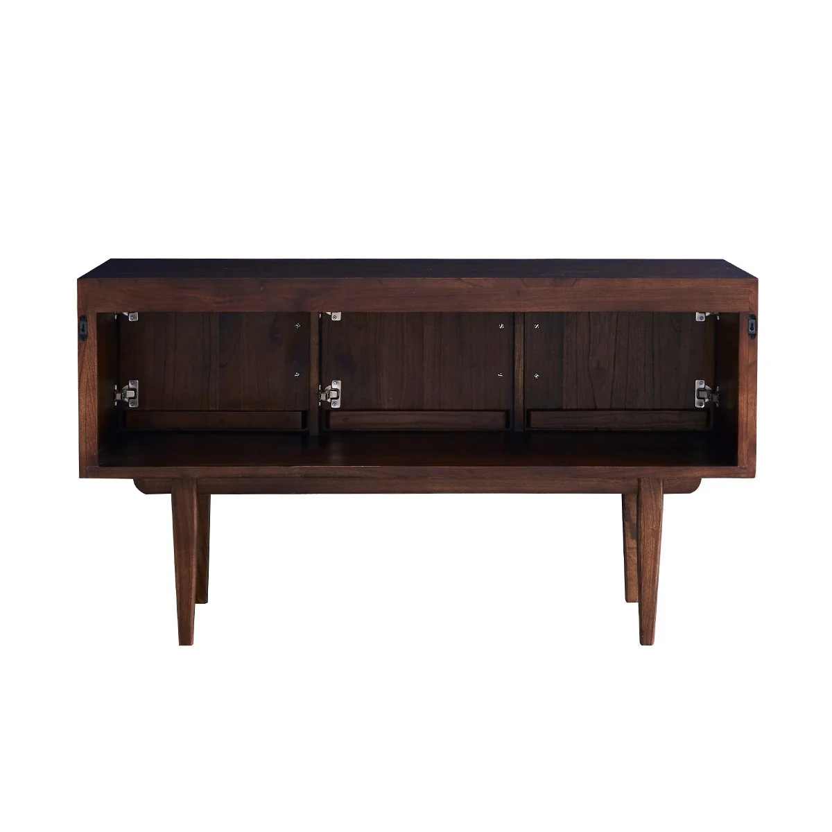 Mueble de baño de mindi macizo 135 cm doble tablero - Image 6