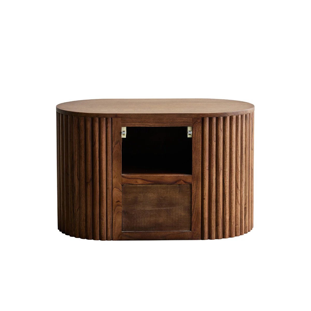 Mueble de lavabo de mindi macizo suspendido 90 cm - Image 6