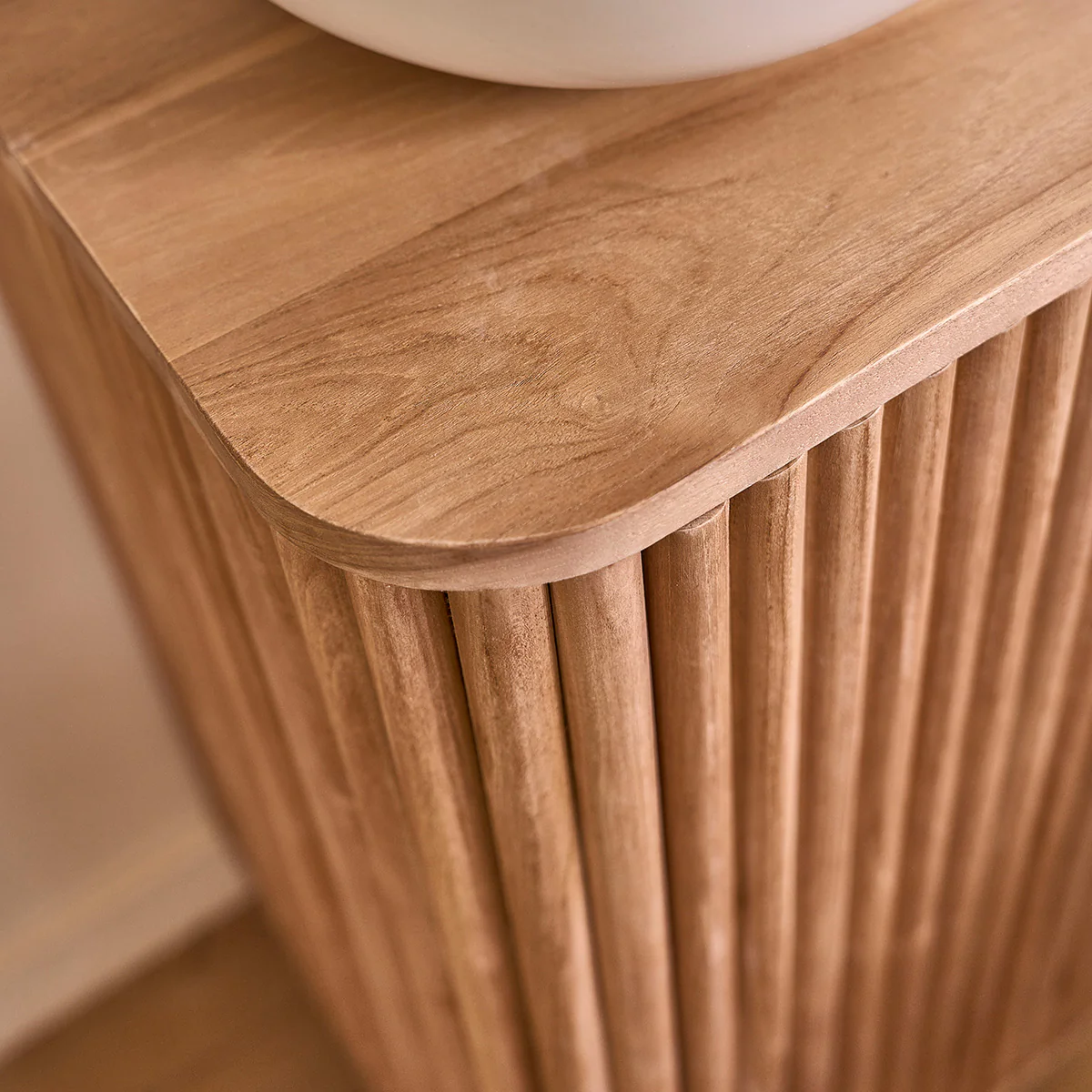Mueble de lavabo de teca maciza de 40 cm - Image 7