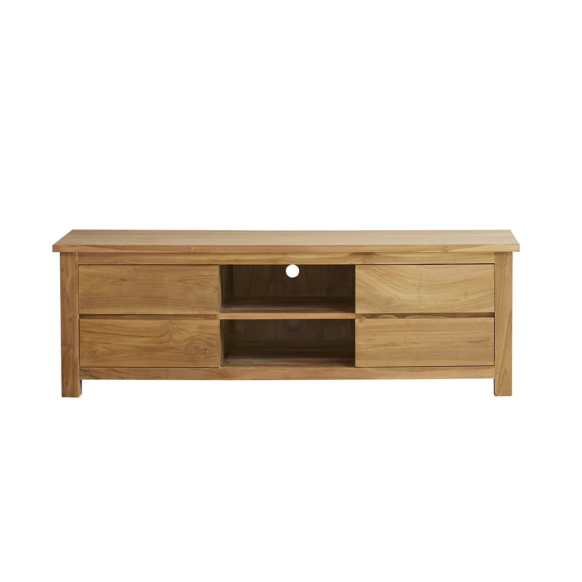 Mueble de TV de teca maciza de 150 cm - Image 2