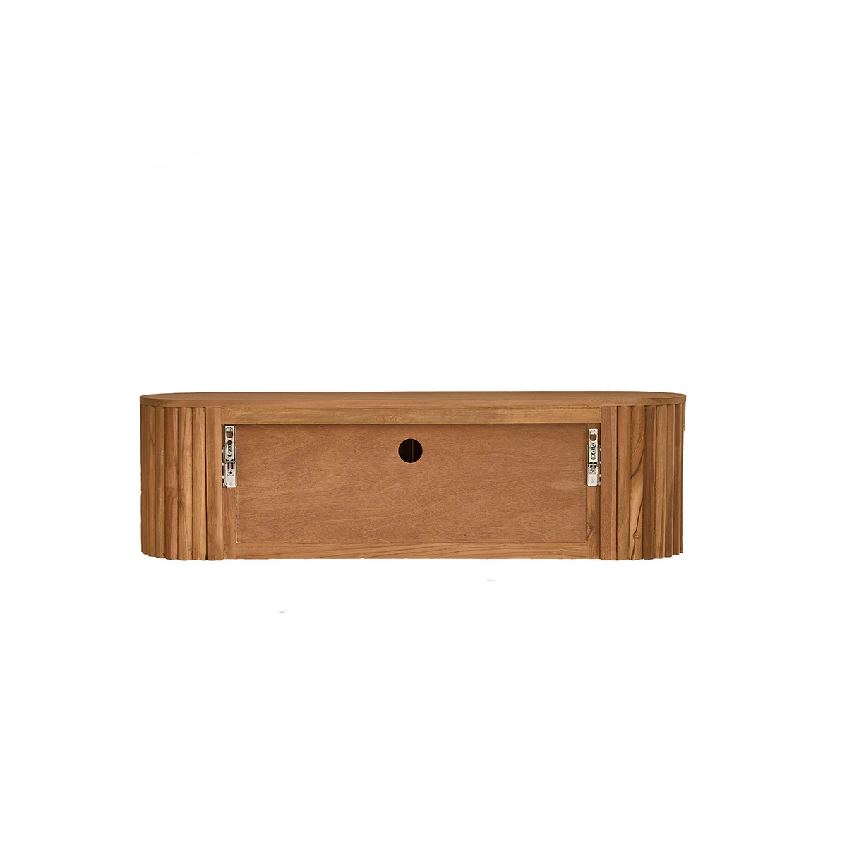Mueble de TV suspendido de madera de teca de 140 cm - Image 6