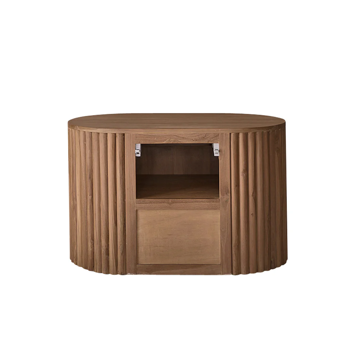 Mueble de baño suspendido de teca maciza de 90 cm - Image 6