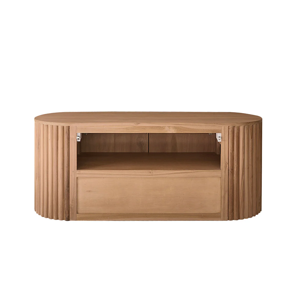 Mueble de baño suspendido de teca maciza de 140 cm - Image 6
