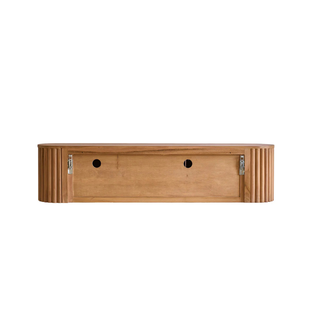 Mueble de TV suspendido de teca maciza de 170 cm - Image 6