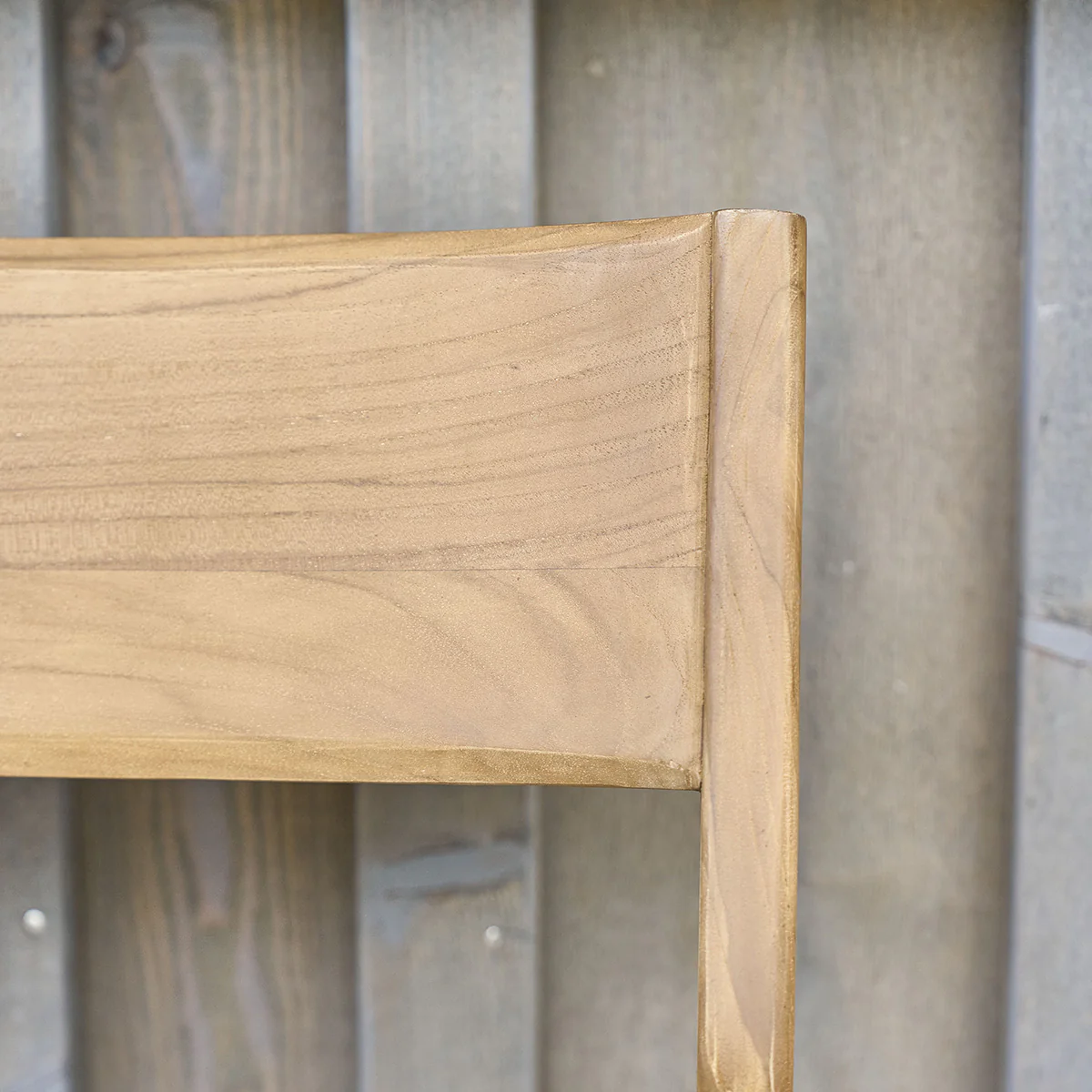 Silla de jardín de teca maciza y cuerda beige (lote de 2) - Image 6