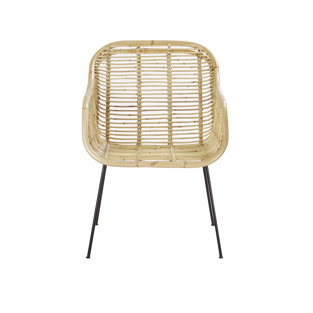 Sillón de ratán y metal - Image 2