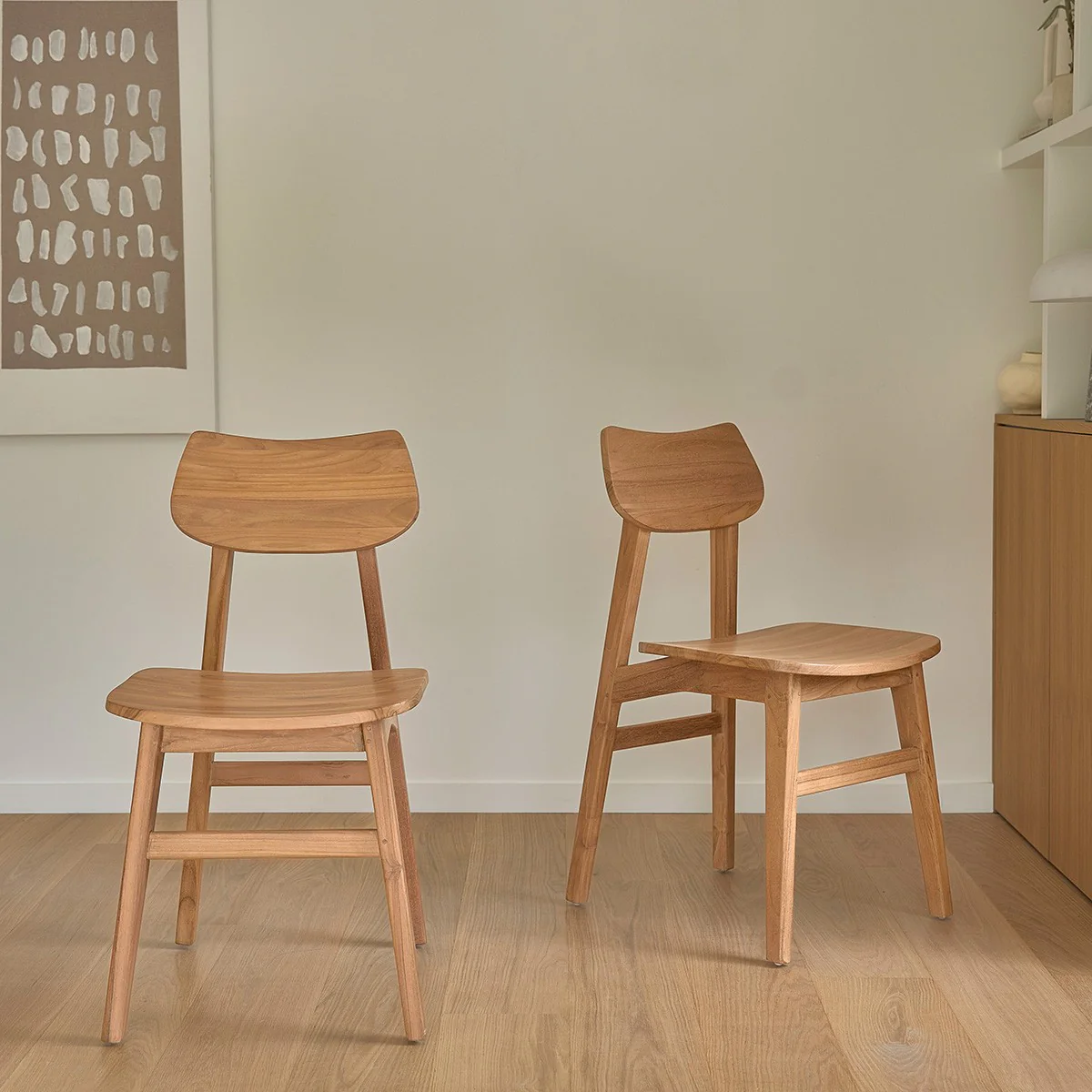Silla de teca maciza - Image 4